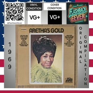 ARETHA FRANKLIN•Aretha's Gold Vinyl•Atlantic (#SD 8227)•Pitman Pressing